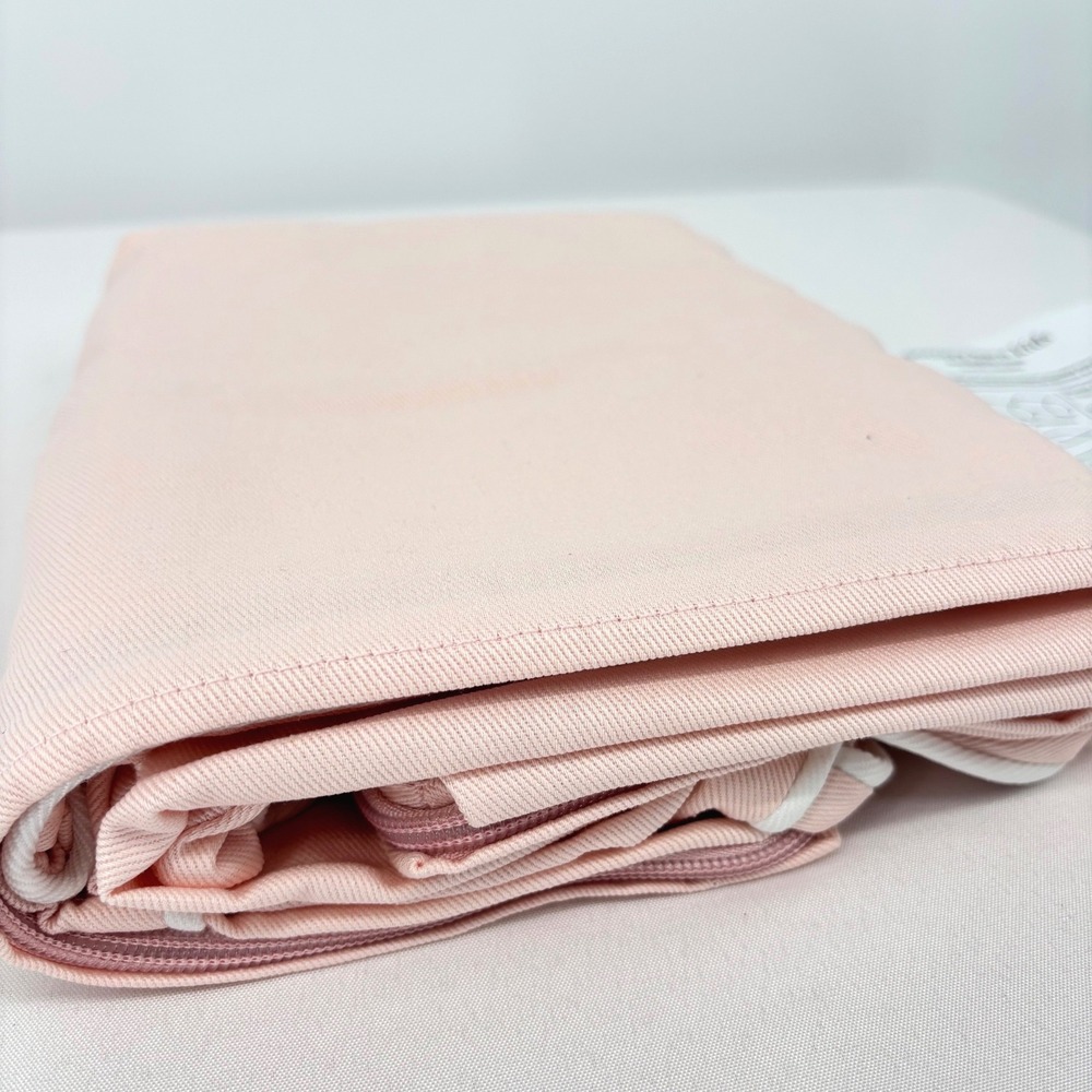 Pottery Barn Kids Regular Anywhere Chair Slipcover Blush Pink White Piping NEW